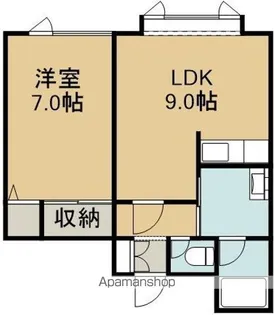 ユピテル弐番館【1階】の間取り